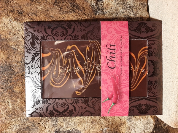 Schokolade, Chili-Tafelschokolade, 125 g, 